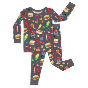 NWT Little Sleepies Grill and Chill Pajamas - 3T two-piece long sleeve jammies